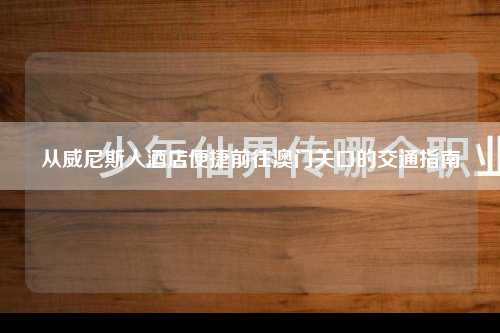 从威尼斯人酒店便捷前往澳门关口的交通指南