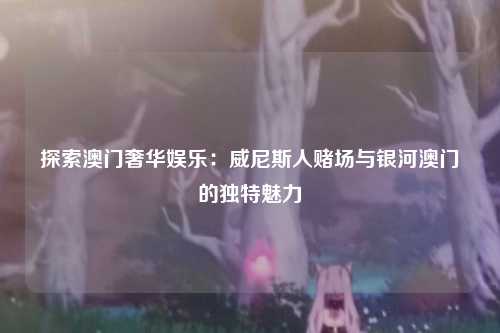 探索澳门奢华娱乐：威尼斯人赌场与银河澳门的独特魅力